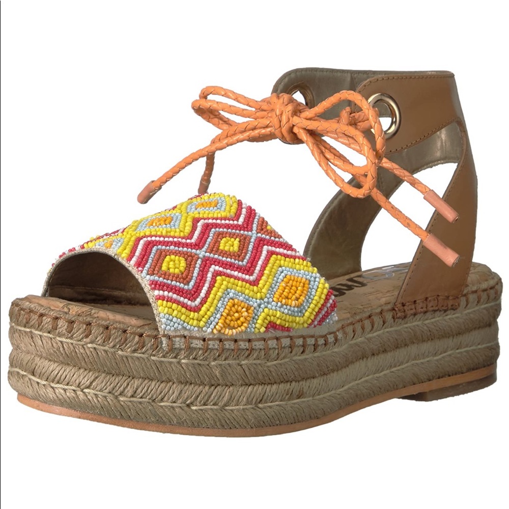 Sam Edelman neera espadrille wedge platform